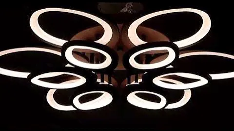 Люстра с ПДУ 661341/12 LED 190Вт диммер 3 режима 3000-6000К кофе 75x75x8 см 4679499