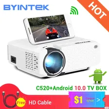 Мини проектор BYINTEK C520 2020 портативный светодиодный для сотового телефона 1080P 3D 4K