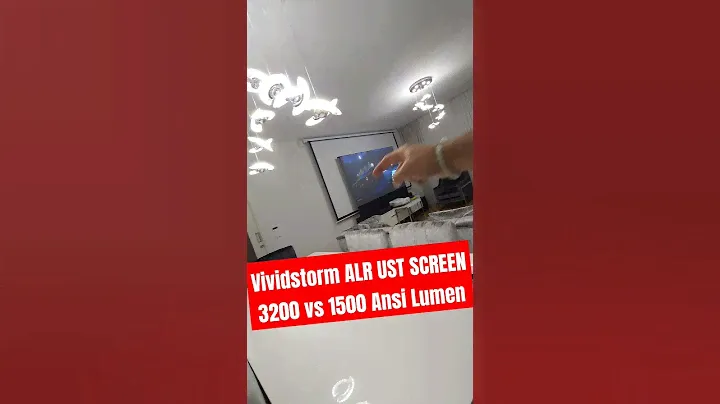 1500 vs 3200 Ansi Lumen Projectors with Vividstorm ALR Screen #how #gaming #projector #cinema #tech