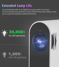 🛍 Мини-проектор Progaga для HD 1080P видео, портативный Wi-Fi проектор для смартфона, Airplay, Maircast, проектор, домашний кинотеатр