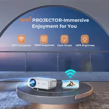 🛍 Мини Wi-Fi-проектор VANKYO для отдыха, 430 Вт, Full HD 1080P, поддерживаемый проектор с синхронизацией экрана смартфона, портативный проектор