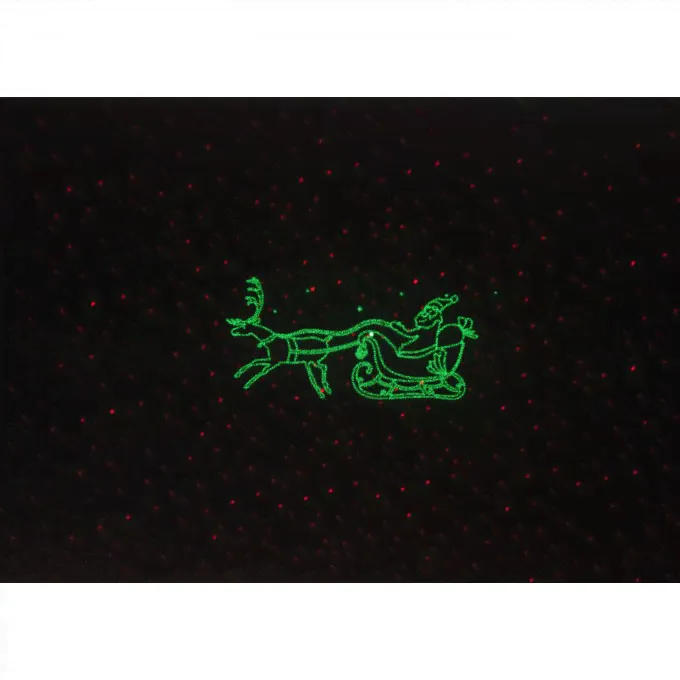 Проектор ЭРА LASER ДЕД МОРОЗ мультирежим 2 цвета 220В IP44 ENIOP-02 Б0041643 B0041643