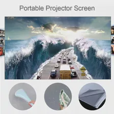 🛍 80 100 120 дюймов портативный HD проектор экран 16:9 безрамный видео проекционный экран Складной настенный для домашнего кинотеатра офиса