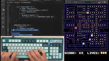 ASMR Programming - Coding Pacman - No Talking