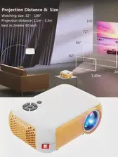 🛍 Домашний мини-проектор A10, портативный проектор 1080P высокой четкости, светодиодный экран 100 дюйма, проектор для видео и фильмов, USB-проектор, ...