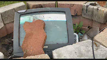 Sanyo CRT TV Destruction