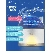 Музыкальный ночник-проектор "Снежный домик" от Roxy Kids с аккумулятором USB Type-C