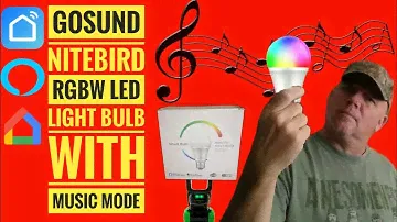 Gosund WB4 NiteBird Smart LED RGBW Лампа с регулируемой яркостью в музыкальном режиме