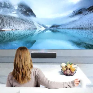 Лазерный проектор Xiaomi FengMi 4K Max Laser Projector 4500 ANSI Lumens (L406FCN) + экран для проектора 120 дюймов (S11FFCO) + акустика 2.1 120W-4