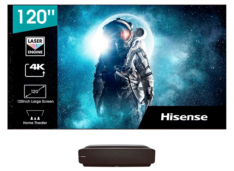 Лазерный телевизор Hisense 120L5G (проектор + экран)-0