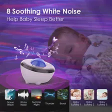 Светодиодный Звездный проектор Galaxy Night Light Проектор, работающий с Bluetooth-динамиком, проектор с белым шумом, проектор Aurora для спальни, детей и взрослых